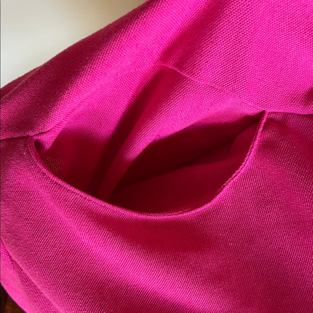 Needle & Thread Fuchsia zip up light Jacket with Multicolor Accents - Picture 5 of 8